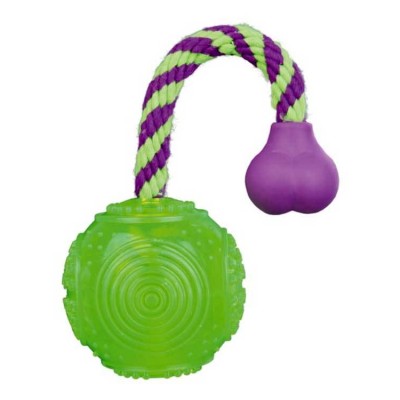 Trixie Ball On A Rope Thermoplastic Rubber Toy